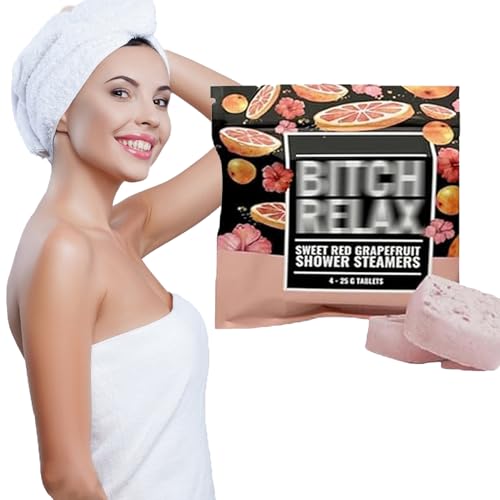 PUZAME Shower Steamers Gift Set, Shower Steamer Shower Bombs Set, Bath Spa Relaxation Beauty Self Care Shower Tablets Gifts for Women Mum Her Him (Grapefruit)