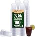 Party Bargains 100 Count 10oz Hard Clear Disposable Plastic Round Tumbler Party Beverage Wedding Cups