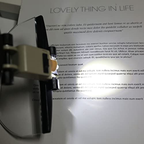 Lente d'ingrandimento 2X 3,5X 4,5X 5,5X Testa con lente grande Lente d'ingrandimento con lente d'ingrandimento da lettura a mano libera illuminata a LED