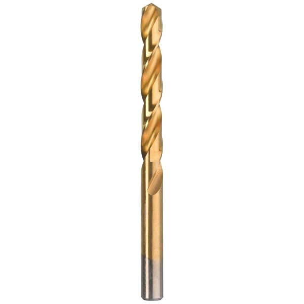 kwb Ø 6,5 mm Drill in metallo HSS Tin 238665 (Drill Twist HSS, Qualità industriale, Ground di precisione, Elevata velocità di taglio, DIN 338, Drill Titanio)