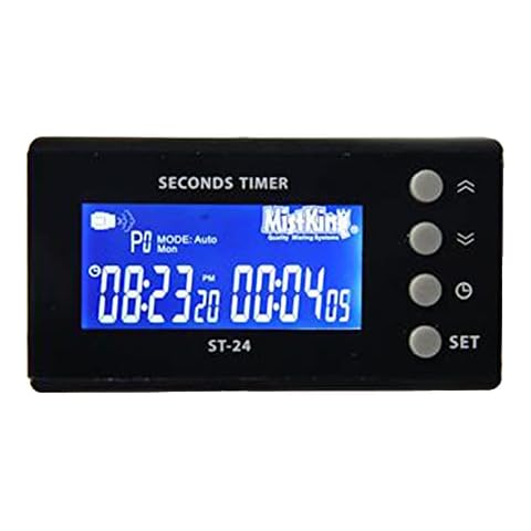 MistKing – Digital Seconds Timer (24V DC), 5th Gen | Used by Zoos, Botanical Gardens, Institutions & Hobbyists | Up To 10 Programs | Per Second Control | Low Voltage | Quick-On Function | ST-24 Cover