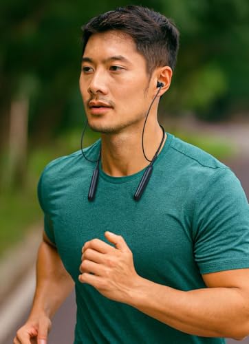 Image of NakshSales UrbanBeats Sport Series Wireless Bluetooth Neckband Earphones - 370H Standby, Long Battery Backup, Lightweight Wireless In-Ear Headphones with Mic, Deep Bass, Sweat-Resistant for Sports & Running