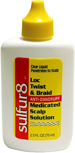 Sulfur8 Twist & Braid Anti-Dandruff Medicated Scalp Solution, 2.5 oz (Pack of 3)