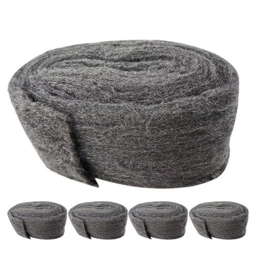 Laine d'acier noire de bouchage pour fentes et protection de garage