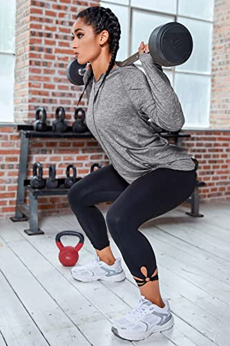 Maintain Vigour Full Zip Hoodie Jacket Sportswear Hooded Tops Gym Yoga Jacket With Thumbhole(X-Large) #TOP1