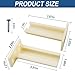 R 7265 Drawer Track Back Plate, 3/8 in. x 1 in., Plastic, Left and Right, Beige (1 Pair)