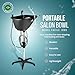 Dompel Portable Shampoo Bowl, Ergonomic and Deep Portable Wash Bowl for Hairstylist and Handicap & Disabled, Seniors, Home Services, Steel Structure, Hair Washing Basin. 22 L