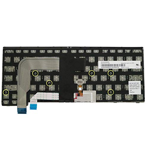 Autens Laptop Replacement Keyboard For Lenovo Thinkpad T460S T470S (Not Fit T460 T460P T470 T470P) Laptop No Backlight (6 Fixing Screws) #TOP3