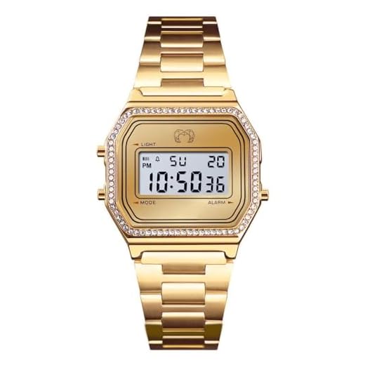 MARLION JEWELS Reloj analógico de Mujer clásico de Estilo Vintage, bordeado con circonitas Brillantes, Resistente al Agua 3ATM, Acabado Sofisticado y Elegante. Maquinaria de Cuarzo (Dorado)