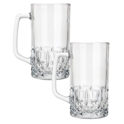 Opiniones y reviews de Tarro de cerveza blanco y negro los mejores 5. 41 Set 2 Piezas Tarro De Vidrio Cervecero Diamante 800 ml