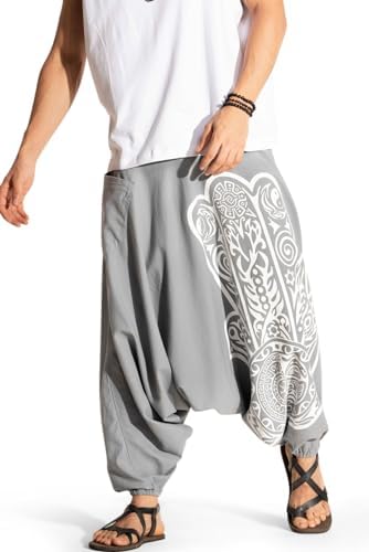 Boho Elastic Ankle Harem Aladdin Pants for Men โ Loose Exercise Jogger