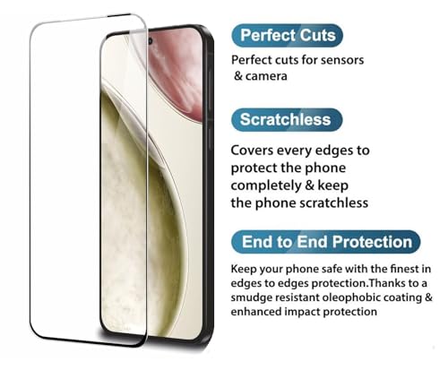 Image of HD Tempered Glass Screen Protector Compatible for Vivo X200FE, X200 Pro Mini, X300 5G with Edge to Edge coverage and Easy Installation kit
