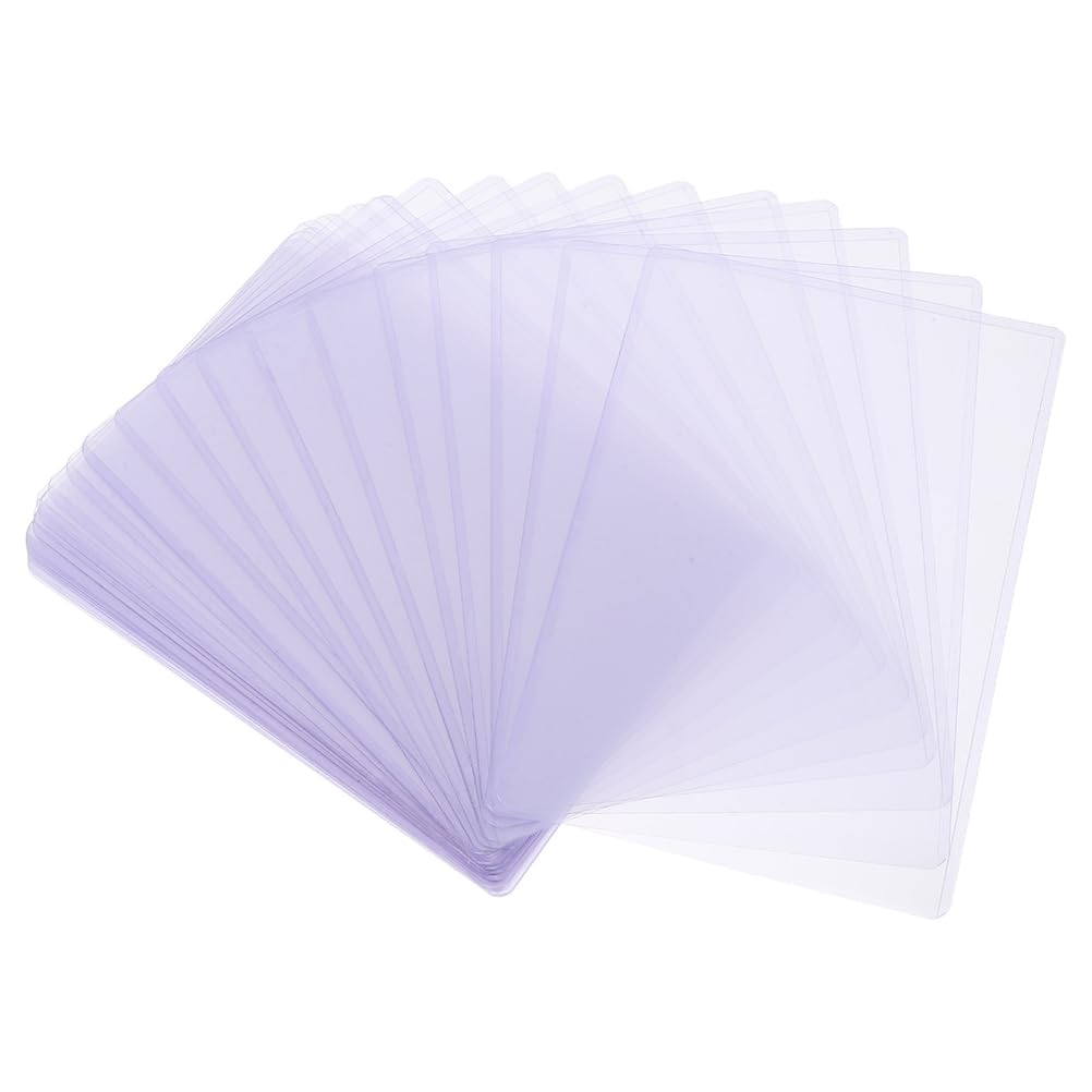 50stücke Transparente Kartenhüllen aus Stabile Fotohüllen Schutz für Postkarten Einfach zu Verwenden und Aufzubewahren