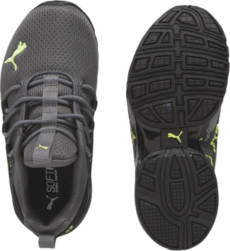 PUMA - Kids Axelion Mesh Seismic Camo Shoes, Color Cool Dark Gray/Electric Lime, Size: 12 M US Little Kid4