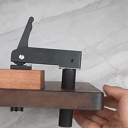 Cdiytool 2 Pack Woodworking Hold Fast Hold Down Bench Dog Clamp Desktop Quick Acting Hold Down Clamp Adjustable Fast Fixed Clip For 19/20Mm Dog Hole(19Mm) #TOP2
