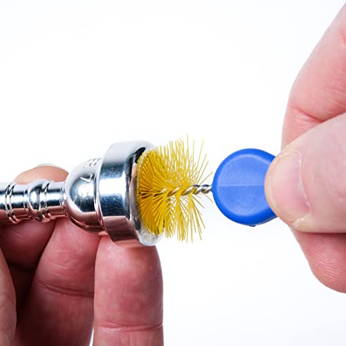 MusicNomad Premium 3 pc. Trumpet Brush Cleaning Kit: Mouthpiece, Valve & Snake Brush with Storage Bag (MN765) - Thumbnail 2