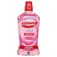 Colgate Plax Antibacterial Mouthwash 1L, Alcohol Free, Gentle Mint, Bad Breath Control