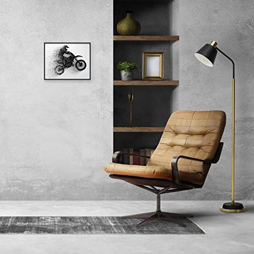 Motocross Wall Art Prints - Single (11X14) Unframed Motocross Posters - Motocross Room Decor For Men Kids Teenagers - Motocross Poster Set For Bedroom Man Cave - Motocross Wall Decor - Motocross Boys Bedroom Decor - Brap Particle Silhouette #TOP3