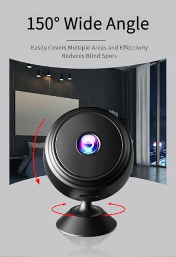 Ovwe Mini Hidden Camera, 1080P Night Vision Spy Camera,Wide-Angle Home Security Camera With Motion Detection thumb #2