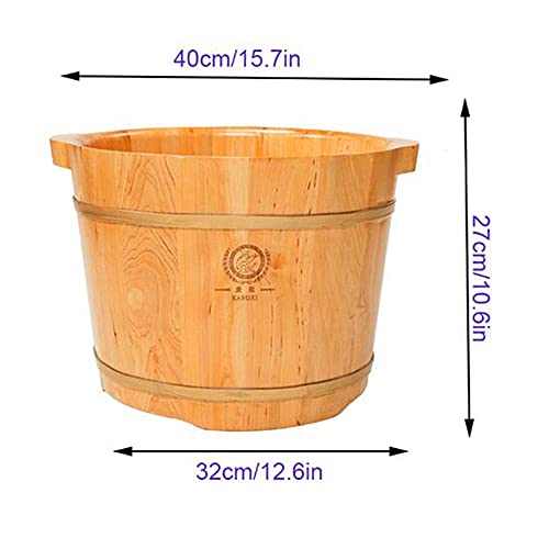 Tina de madera para pies, impermeable, spa y pedicura miniatura 3