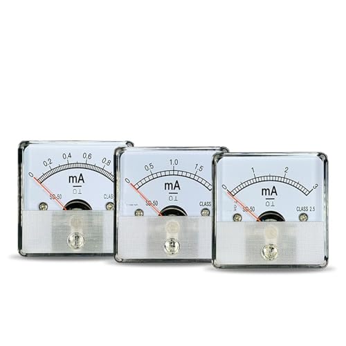Milliampèremètre CC SD50-A 1mA à 500mA pour tableau de mesure 45x45 mm - 2