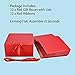 HUAPRINT 12 Sets Red Gift Boxes with Lids,8x8x4 inches Gift Paper Box Wrap for Bridesmaid Proposal,Wedding,Packaging,Present,Birthday,Cupcake Boxes,Crafting,Valentine's Day