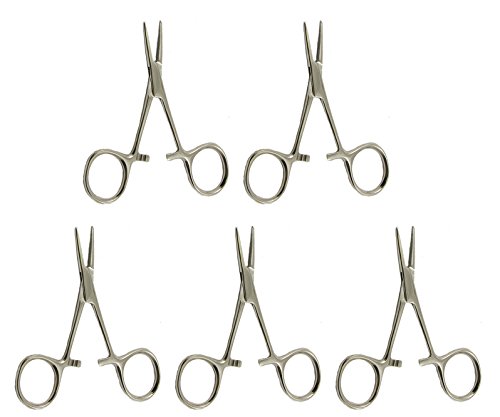 Hartmann Mosquito Surgical Hemostat Forceps 3 1/2 inches Straight Pack of 5