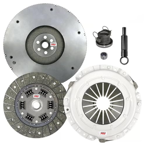 ClutchMaxPRO Performance Stage 1 Clutch Kit with Flywheel Compatible with 1994-2000 Jeep Cherokee 1997-2002 TJ 1994-2002 Wrangler 2.5L (CP01040HDFW-ST1)
