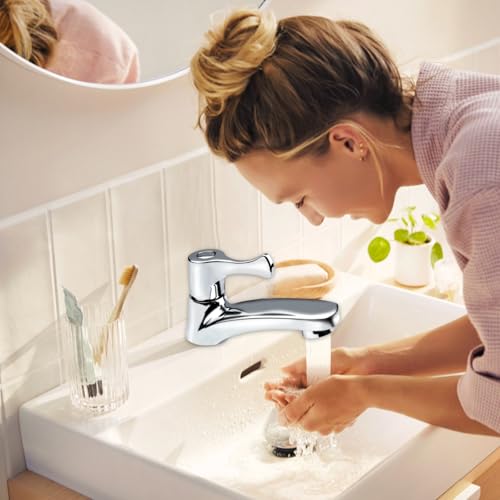 GZYYANG 1 PCS Robinet Lave Main Eau Froide, Monocommande robinet lavabo, Robinet Eau Froide Lave Main, Mitigeur Lavabo Avec 3 Têtes De Filtre – vue 6