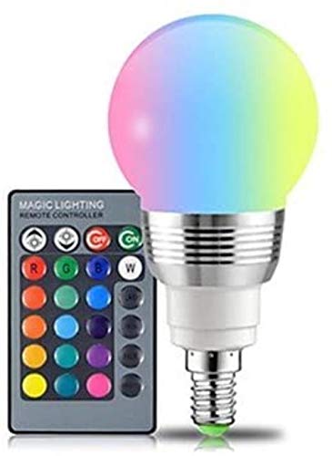 Ampoule led rgb coloré pack de 3 avec télécommande, changement de couleur pour luminaire
