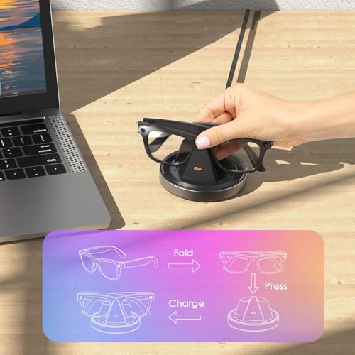 Power Dock para gafas inteligentes: soporte ligero de ABS para carga de viaje 3