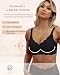 As Fairy Still-BHS zum Stillen, Kabelloser Nahtloser Schwangerschafts-BH Ultra Komfort Schwangerschafts Schlaf Bralette für Frauen (Schwarz-doppel Vorderwelle XL)