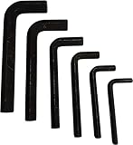 Professional EZ Travel Collection Extra Large Allen Wrench Jumbo Hex Key Set (METRIC: 8mm, 10mm, 12mm, 14mm, 17mm, 19mm)