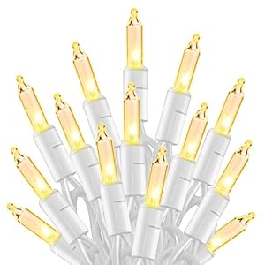 TW SHINE Warm White Christmas Lights, 20FT 100 Count Incandescent White Wire Christmas Tree Lights, Waterproof Xmas String Lights for Outdoor Indoor Home Party Decorations TW SHINE Warm White Christmas Lights 20FT 100 Count Incandescent White Wire Christmas Tree Lights Waterproof Xmas String Lights for Outdoor Indoor Home Party Decorations