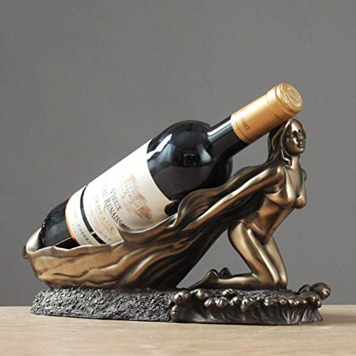 Soporte para Botellas de Vino de Resina con Cobre 18x36.5x13.5cm miniatura 4