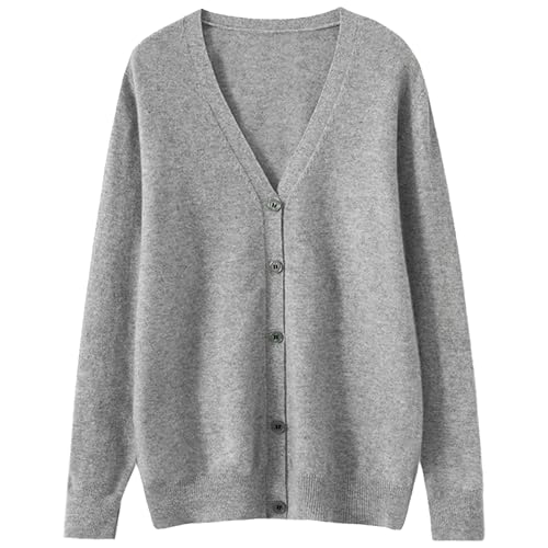 Men's V-Neck Ribbon Cardigan Classic Casual Knitwear with Buttons Long Sleeve Button Down Sweater for Men