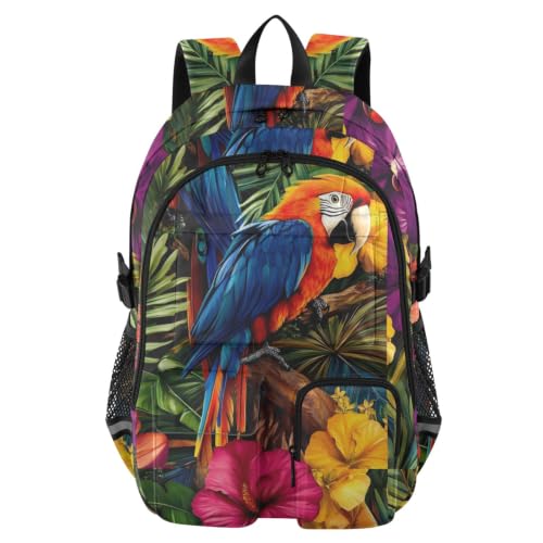 Mochila de viaje de 17.5 pulgadas para portátiles con loros que soluciona la falta de espacio