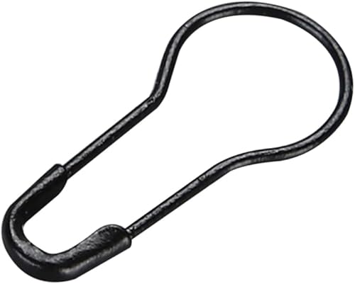1000 mantas gigantes a granel, falda negra para pin seguro para ropa, broche de calabash, alfiler negro para vestido para manta, pines seguros