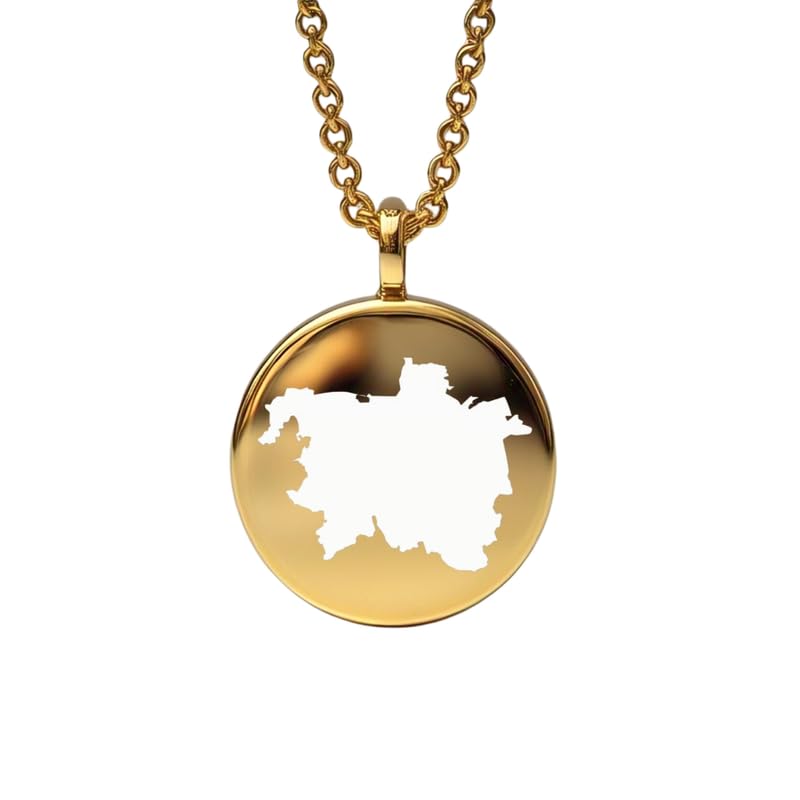 Pendentif carte de Hanovre pour sublimer vos tenues de voyage