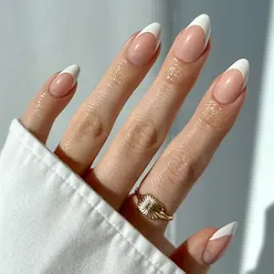 Frosted Winter Nail Design