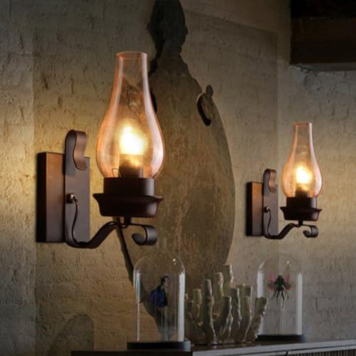 LightInTheBox Rustic Wall Sconce Vintage Farmhouse Wall Light Fix...