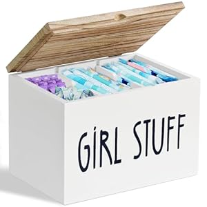 Tampon Holder for Bathroom, Wooden ...