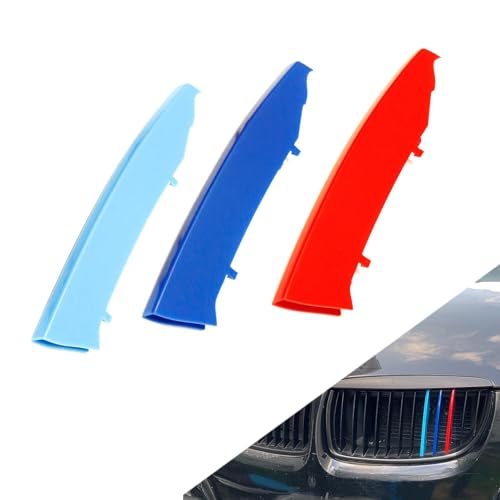 Image of Grille color stripes Compatible with BMW E90 E91 Pre-LCI 3 Series 2006 2007 2008 grill12-Beam