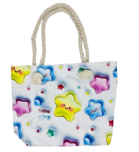 Generic Bolso Pequeño Infantil Niña 2-6 años Dibujos Diveritos Macarons Estrellas Arcoíris Nubes Flores 32x25x10cm