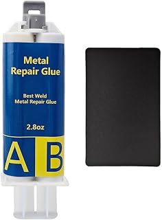 AB Metal Glue, 80g Super Glue for Metal Adhesive,Metal Glue High Strength Bonds Metal to Metal,Suitable for Repairing Surface Cracks and Fractures in Metals, Stainless Steel, Plastics, Wood, Ceramics