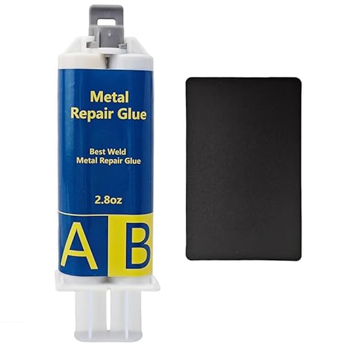 AB Metal Glue, 80g Super Glue for Metal Adhesive,Metal Glue High Strength Bonds Metal to Metal,Suitable for Repairing Surface Cracks and Fractures in Metals, Stainless Steel, Plastics, Wood, Ceramics