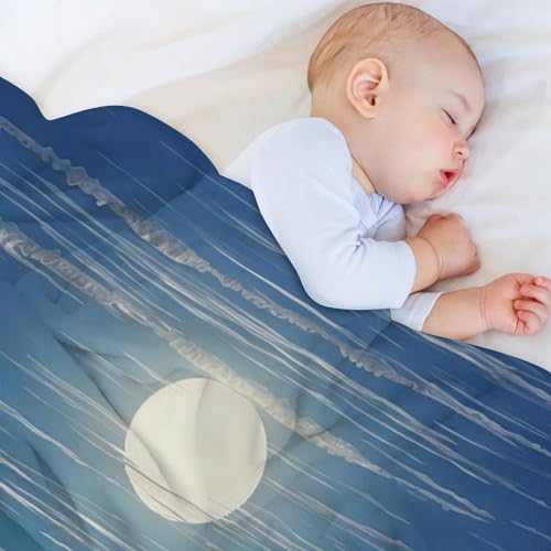 Manta de pingüino mullida para sofá cama estampado de invierno 5