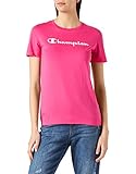 Corte regular Champion American Classics Big Logo S/S, Camiseta, para Mujer, Fucsia, XXL