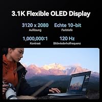 Huawei MateBook X Pro Core Ultra, 980 g Ultraleicht hautberuhigende Metallgehäuse, Intel Core Ultra 7 Prozessor, 14,2 Zoll OLED Real Colour Display, 32GB + 1TB, Blue – Ansicht 3