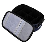 HIAKDOFT Tragbare Kosmetiktasche Mit Mehreren Fächern Reißverschluss Kulturbeutel Mittlere Reise Make up Organizer Tasche Aufbewahrungstasche Für Kleine Kosmetika Praktisch Für Unterwegs